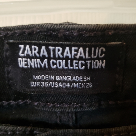 Zara Trafaluc Denim Black Skinny Jeans - Picture 3 of 3